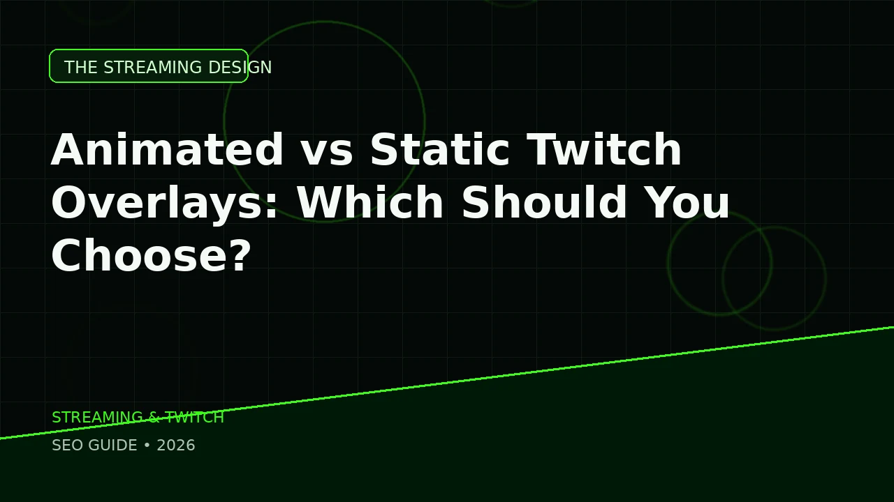 Animated Vs Static featured image for The Streaming Design blog