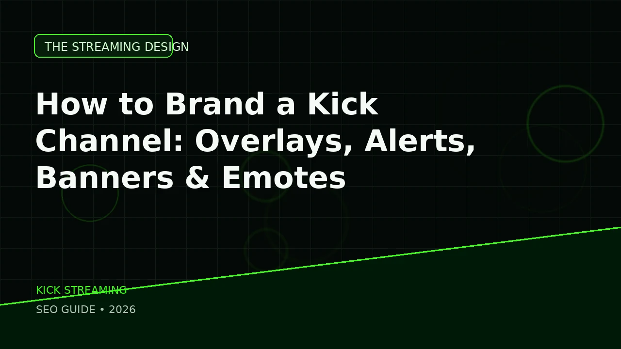 Kick Channel Branding featured image for The Streaming Design blog
