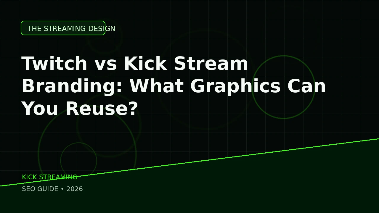 Twitch Vs Kick Branding featured image for The Streaming Design blog